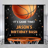 Aperturee - Aperturee Custom Basketball Game Time Boy Birthday Backdrop